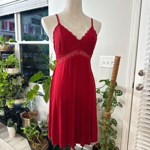Soma Red Lace Chemise